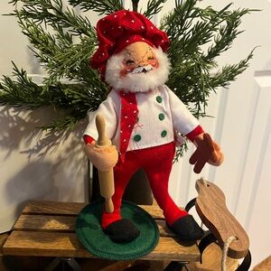Vintage Annalee Chef Santa
